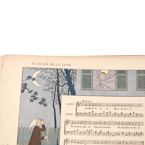 Vintage Children' Music Book 1931 Vieilles Chansons et Rondes Pour Les Petits En - Picture 5 of 14